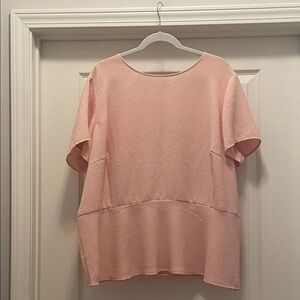 Talbots‎ Soft Pink Textured Blouse
